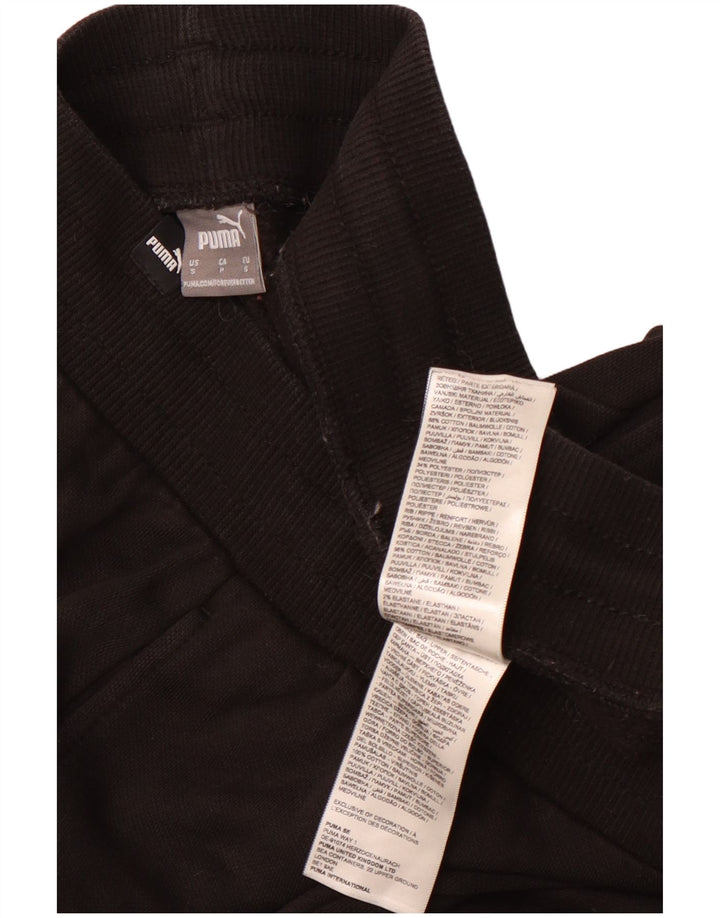 Pantaloni de trening Puma pentru bărbați Joggeri mici din bumbac negru