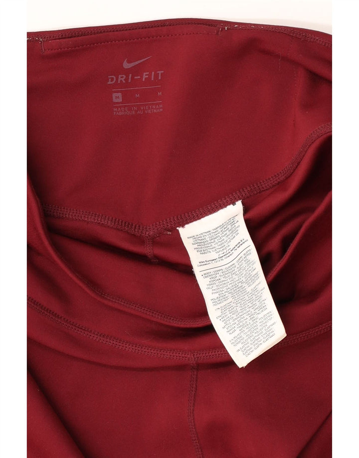Leggings Nike Dri Fit pentru femei UK 12 Medium Burgundy Poliester