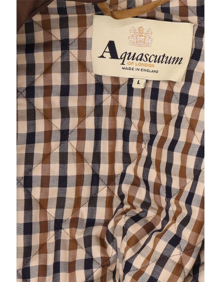Jachetă matlasată pentru femei Aquascutum UK 16 mare, maro, nailon