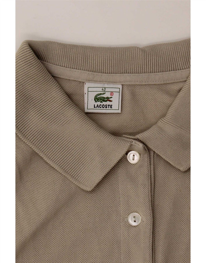 Tricou polo fără mâneci pentru femei Lacoste EU 42 mare gri
