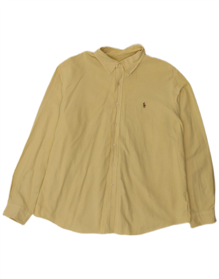 Cămașă Ralph Lauren bărbați 2XL bumbac galben