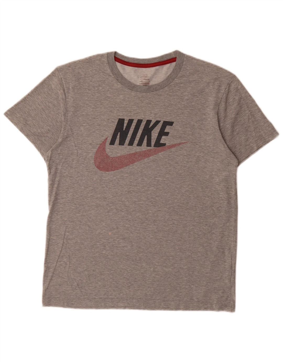 Tricou grafic Nike pentru bărbați Top mic, gri, bumbac