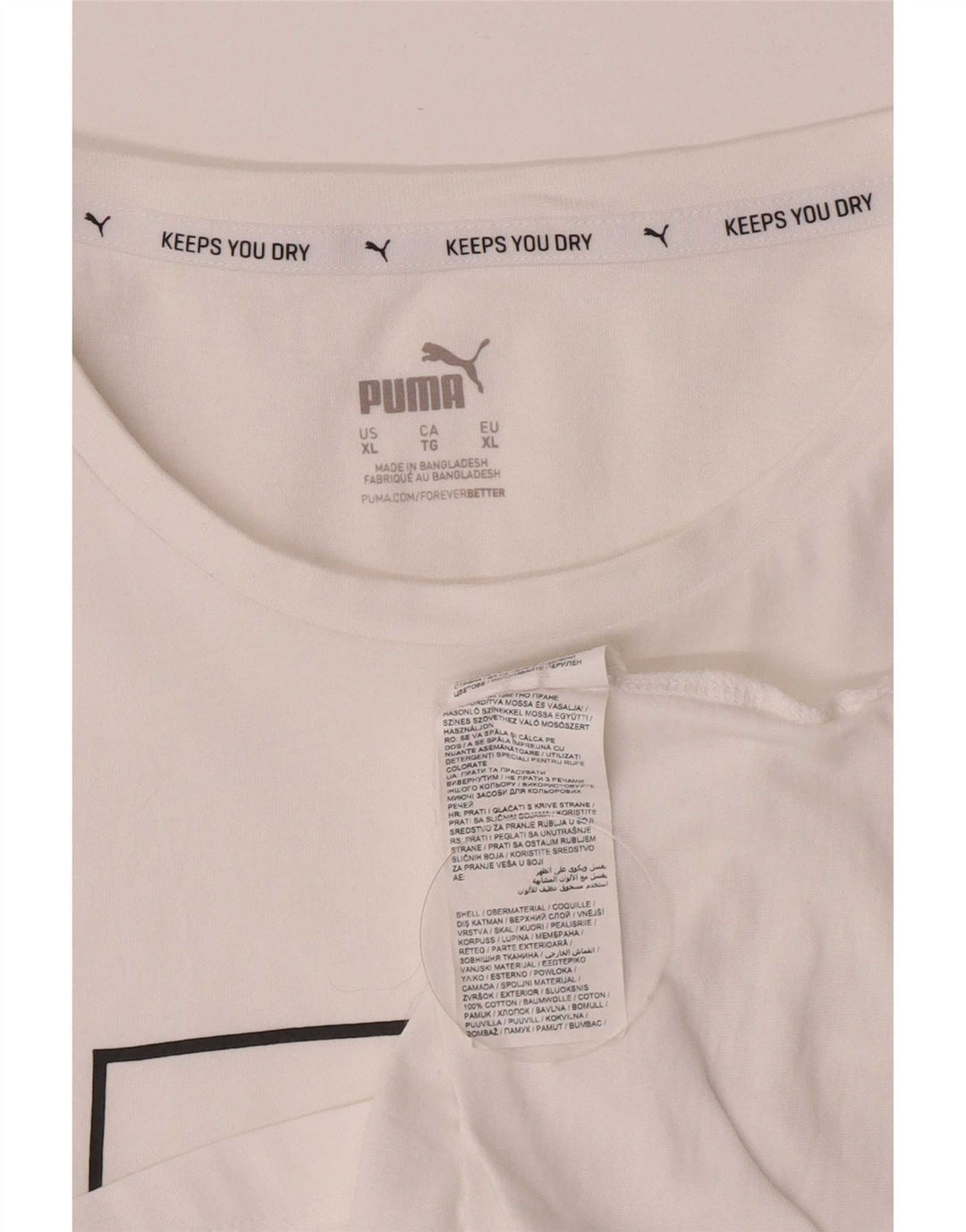 Tricou grafic Puma pentru bărbați Top XL Bumbac alb