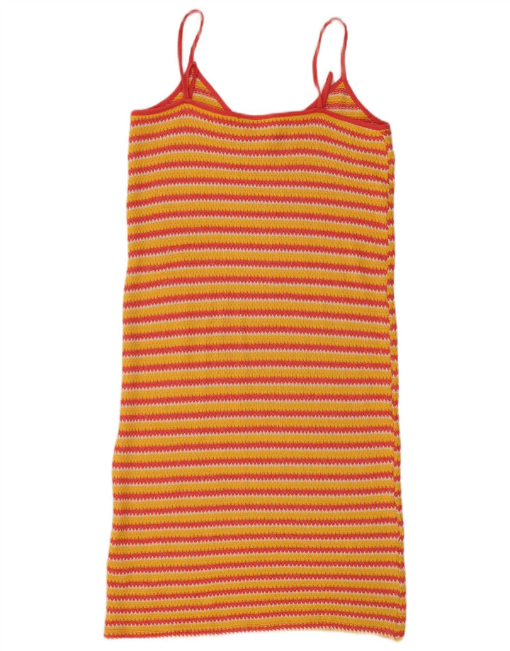 Rochie de soare pentru femei Zara UK 12 Medium Galben dungi