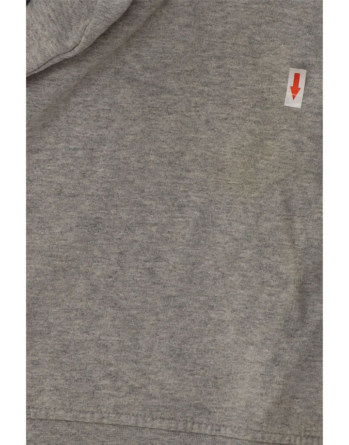 Pulover ADIDAS pentru bărbați, cu fermoar, din bumbac color bloc, gri mediu