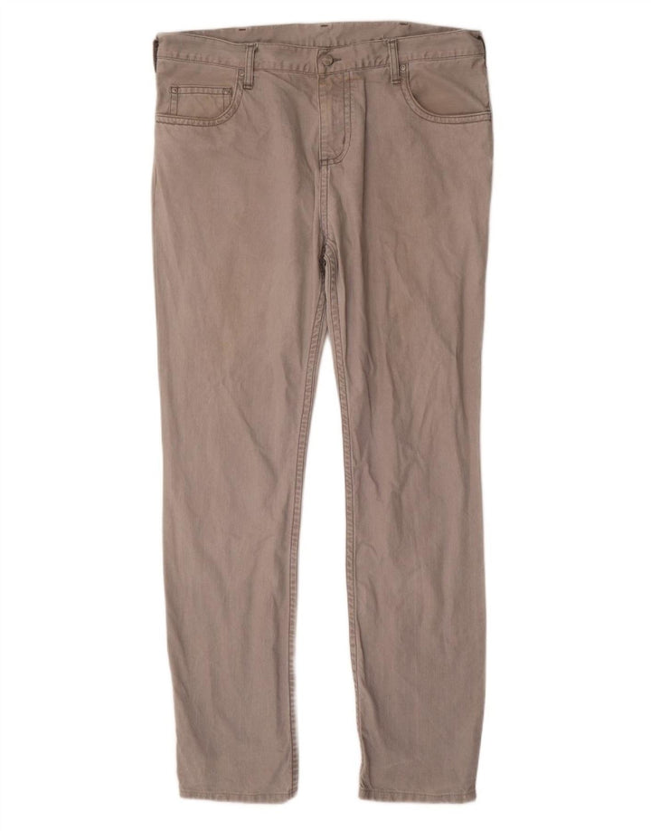 CARHARTT Pantaloni slim casual pentru bărbați W36 L34 bumbac gri