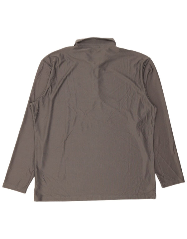 Cămașă polo Calvin Klein pentru bărbați, cu mânecă lungă, cu mânecă lungă, 2XL, gri