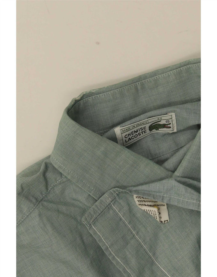 Camasa barbati Lacoste Marimea 40 bumbac verde mediu