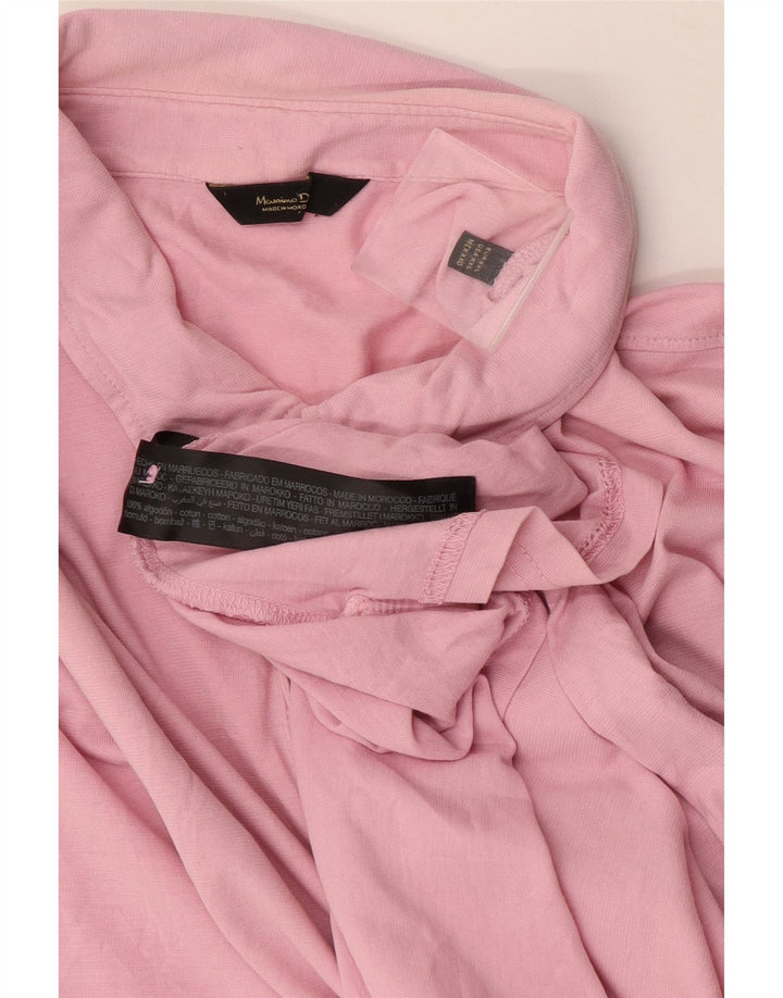 Tricou polo Massimo Dutti pentru bărbați, bumbac roz 2XL