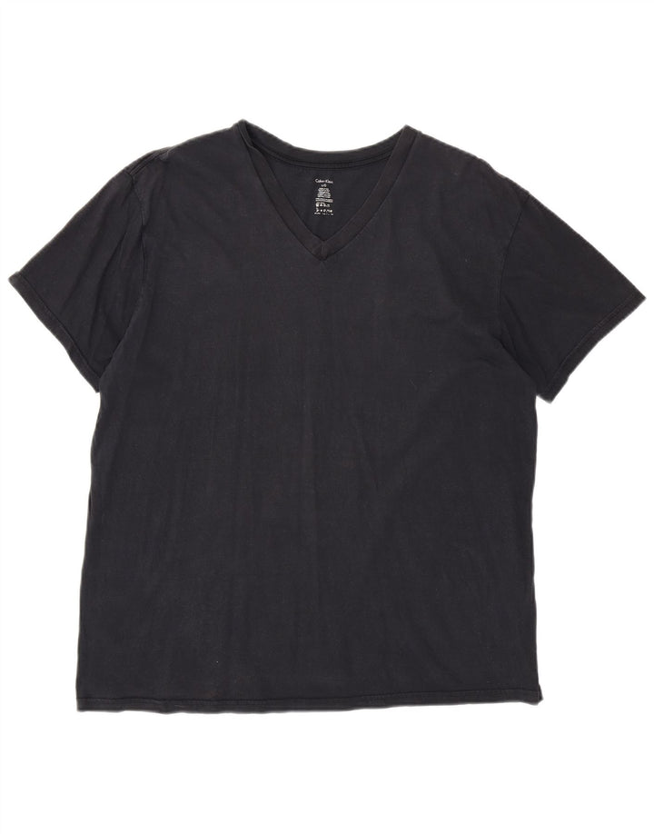 Tricou Calvin Klein pentru bărbați Top mare din bumbac negru