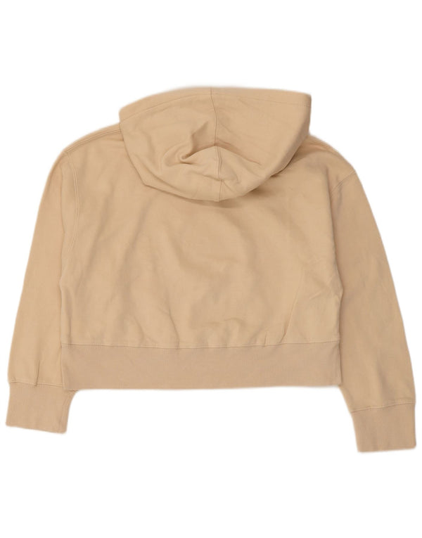 Pulover cu glugă supradimensionat pentru femei Zara UK 10 mic, bej, bumbac