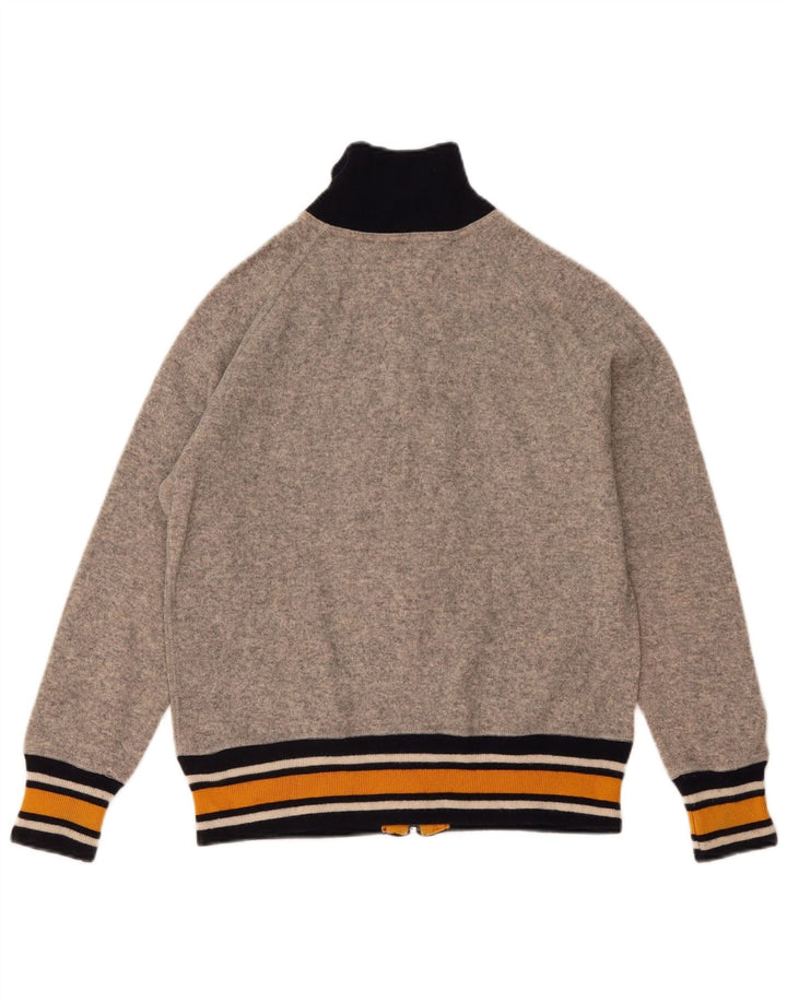 Pulover cardigan grafic Converse pentru bărbați, gri mic, color block