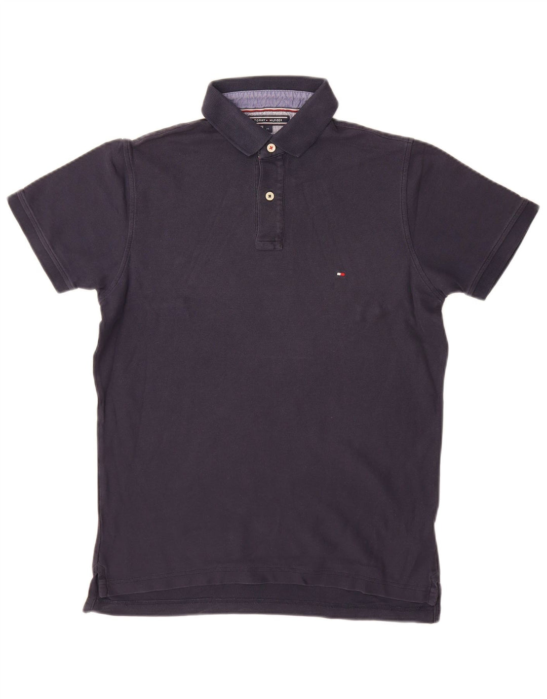Tricou polo TOMMY HILFIGER pentru bărbați, bumbac mediu albastru bleumarin