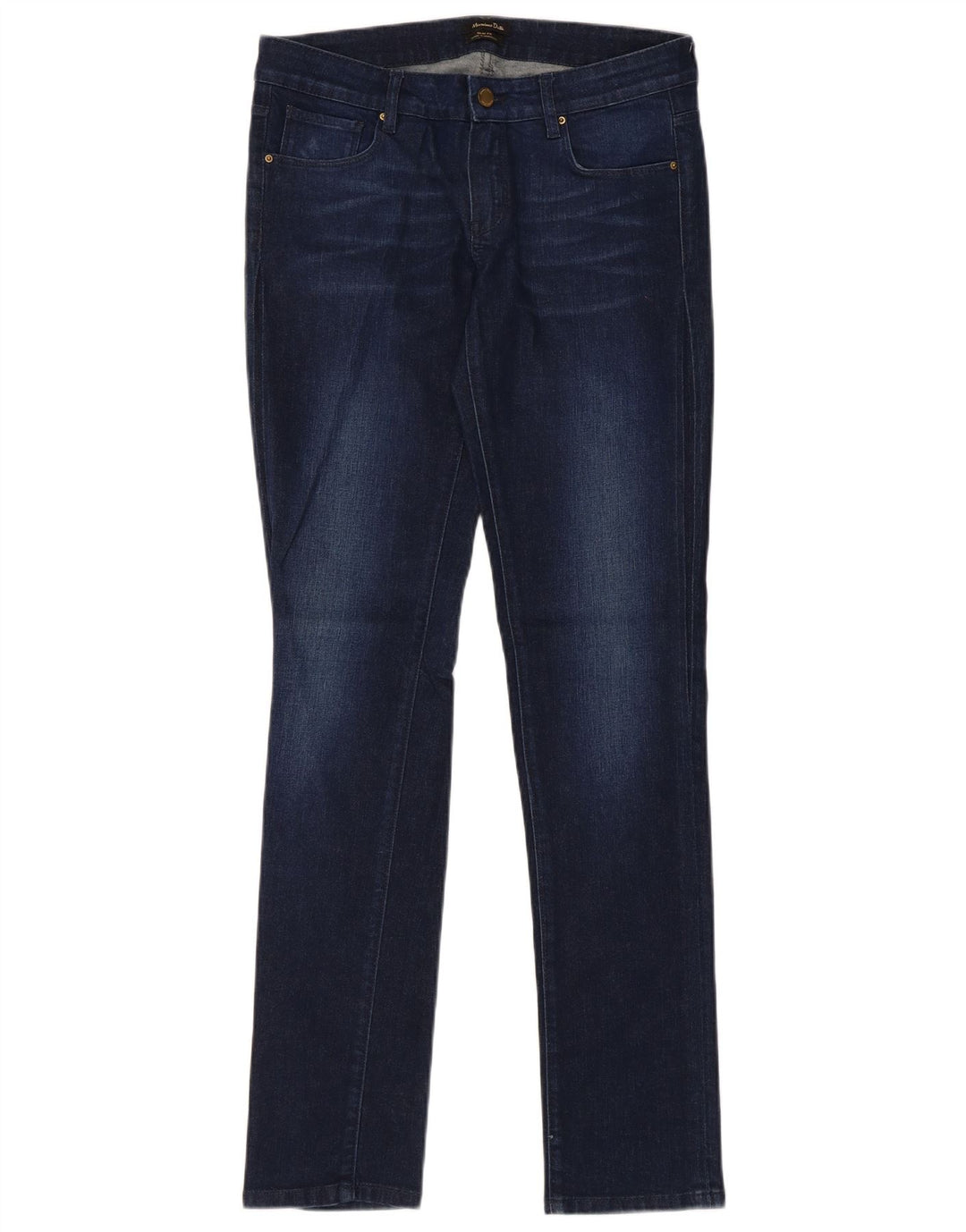 Blugi subțiri Massimo Dutti pentru femei EU 38 Mici W28 L32 Bleumarin