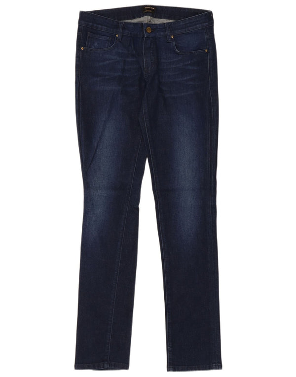 Blugi subțiri Massimo Dutti pentru femei EU 38 Mici W28 L32 Bleumarin