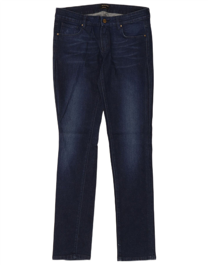 Blugi subțiri Massimo Dutti pentru femei EU 38 Mici W28 L32 Bleumarin