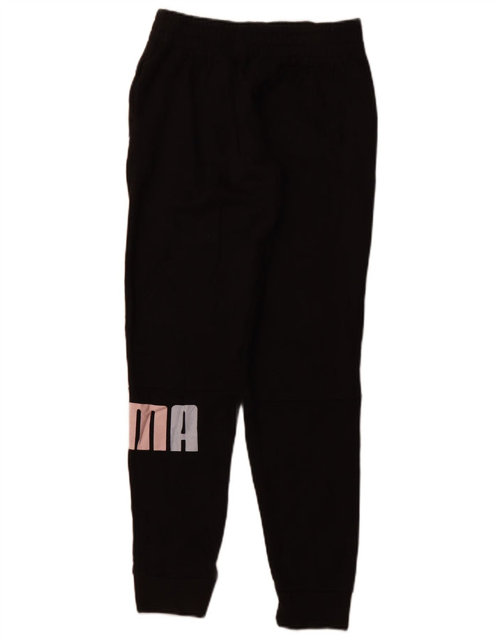 Pantaloni de trening grafic PUMA pentru fete Pantaloni de jogging 15-16 ani XL Negru
