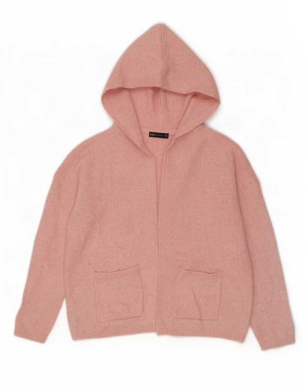 Pulover cardigan cu glugă supradimensionat pentru femei Marks & Spencer UK 16 mare roz