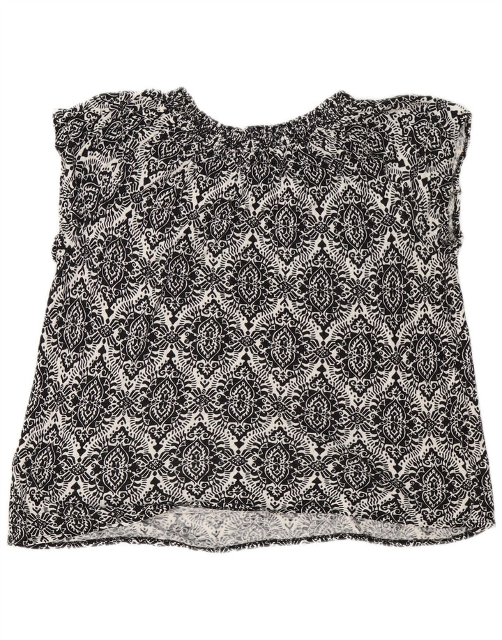 Bluză pentru femei White Stuff Top UK 14 Large Black Paisley Linen