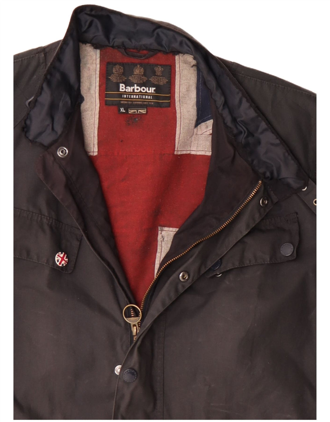 Jachetă pentru bărbați Barbour din bumbac cerat UK 42 XL Bumbac bleumarin