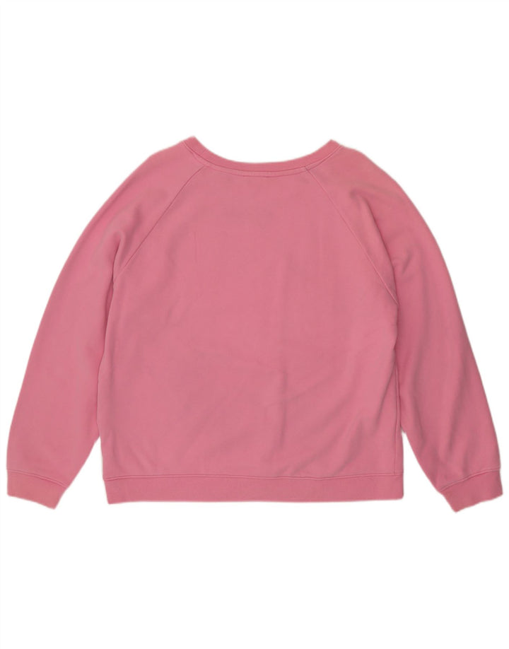 Levi's Pulover supradimensionat cu grafic pentru femei UK 16, bumbac mare, roz