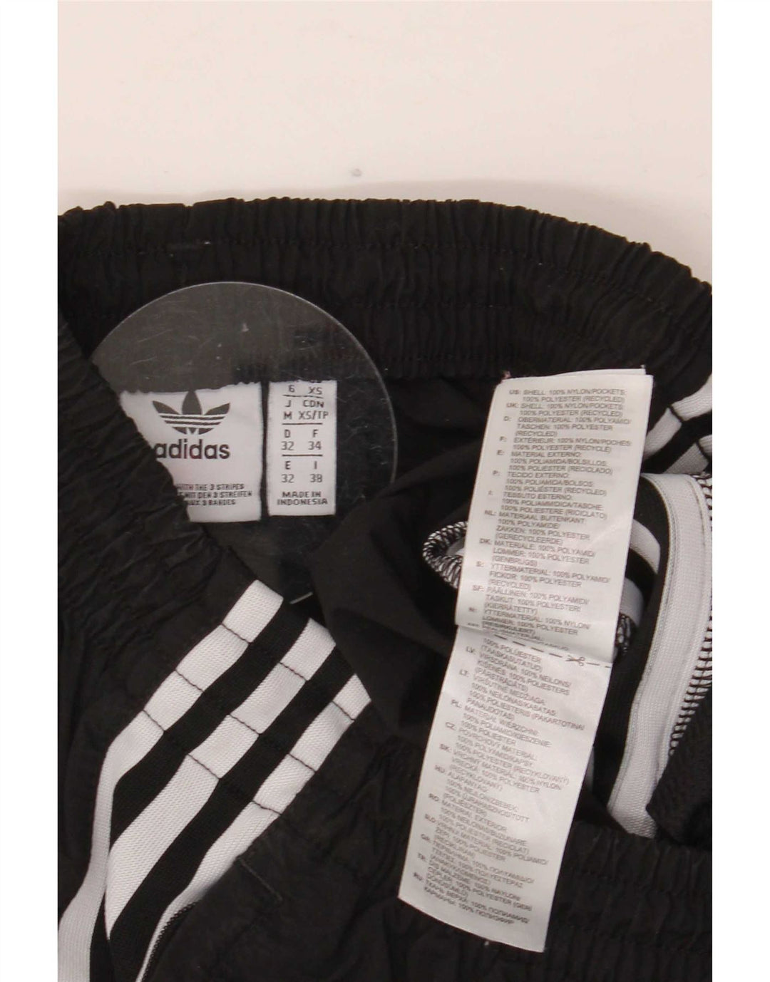 Adidas Womens UK 6 XS Negru Poliester