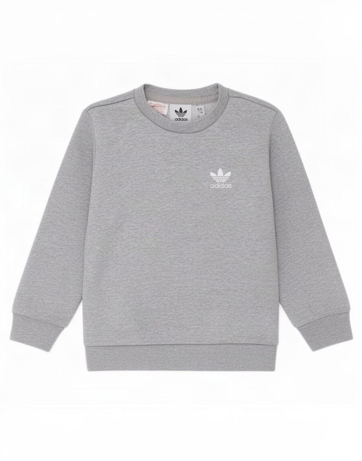 Adidas Băieți Pulover Pulover 2-3 Ani Gri Bumbac