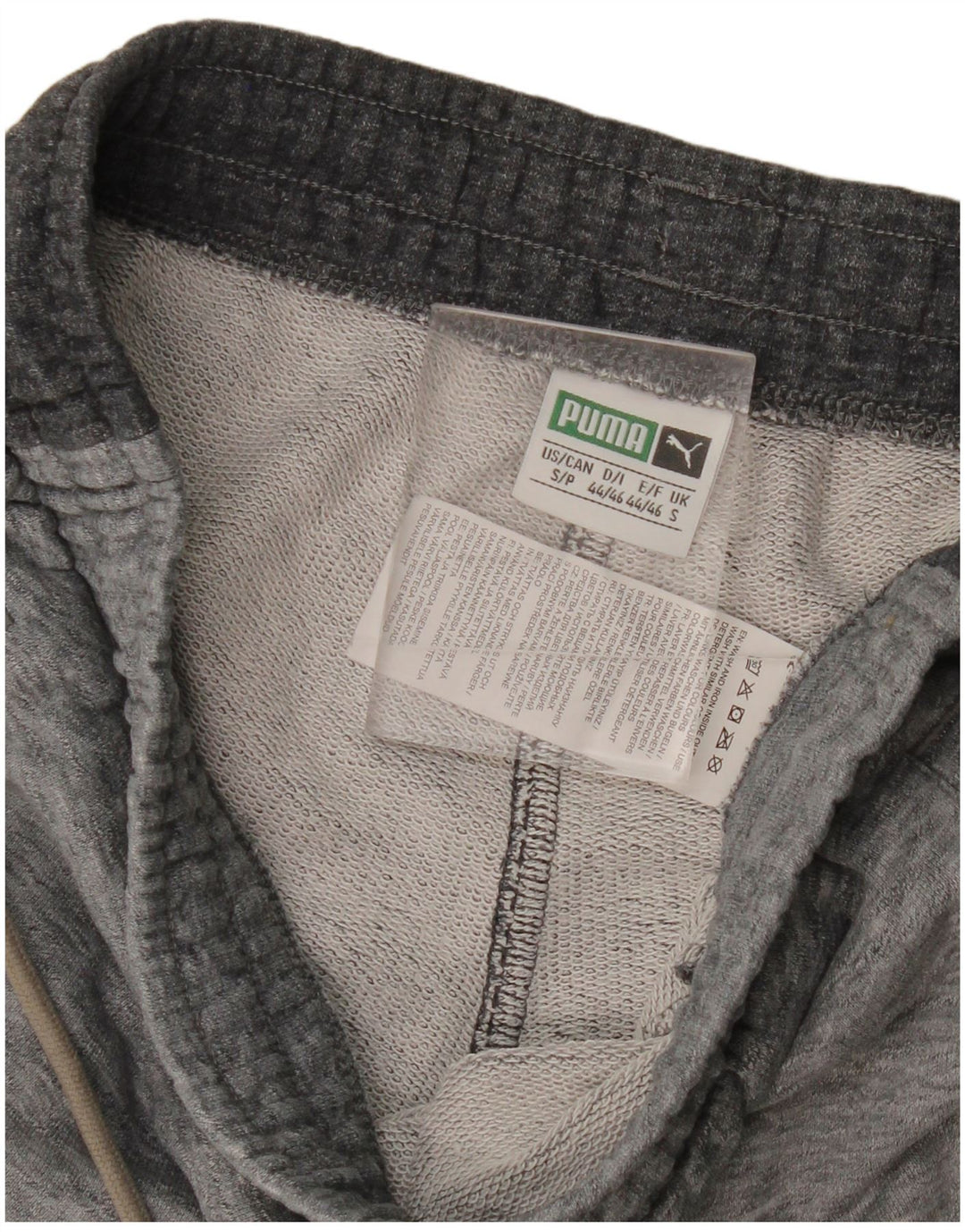 Pantaloni scurti sport Puma pentru bărbați, bumbac color bloc, gri mici