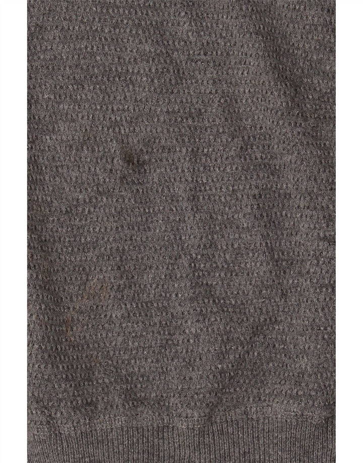 Pulover cardigan cu fermoar complet Massimo Dutti pentru bărbați XL gri
