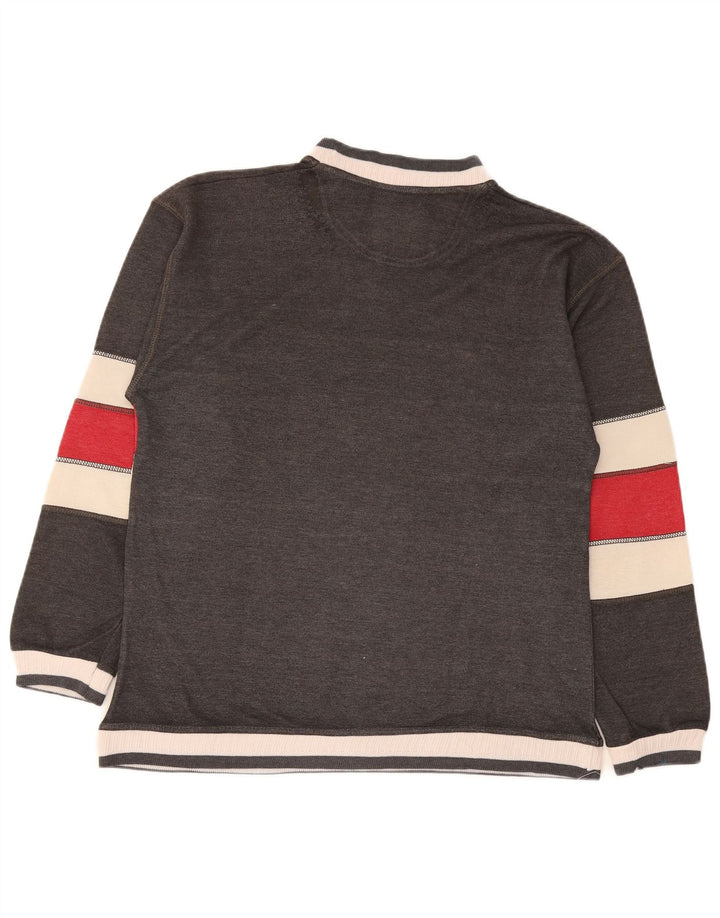 Hanorac grafic pentru bărbați North Pole Pulover Medium Gri Colorblock