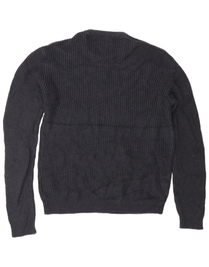Pulover Jack & Jones pentru bărbați cu decolteu rotund, acrilic, albastru bleumarin mediu