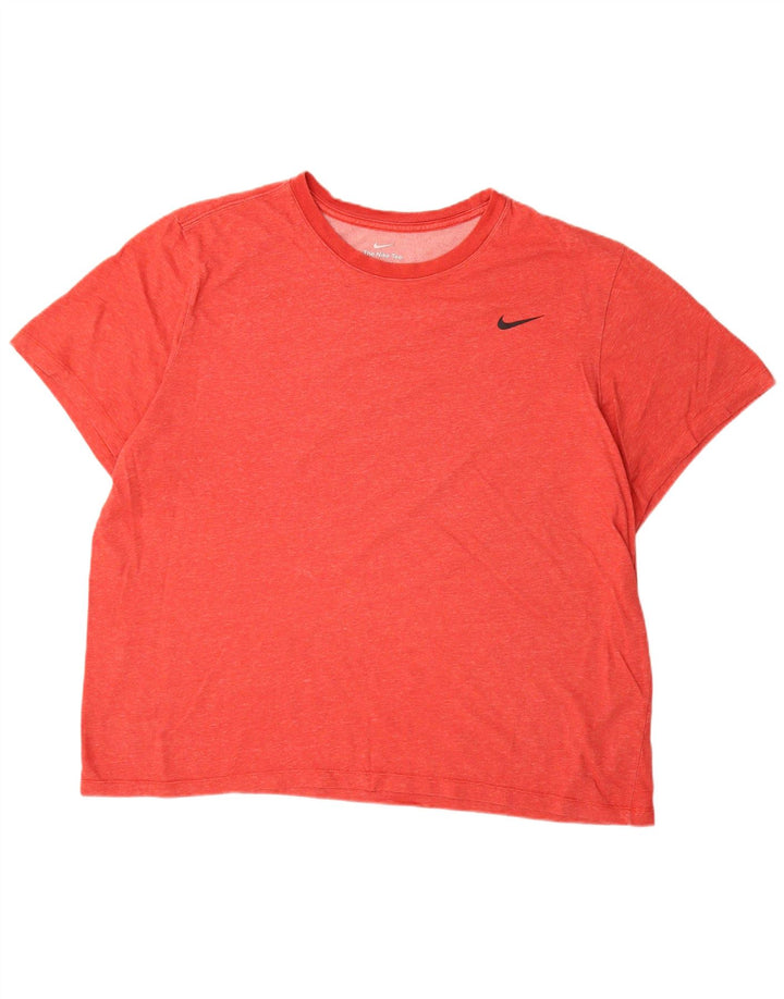 Tricou pentru bărbați NIKE Dri Fit Top 2XL bumbac roșu