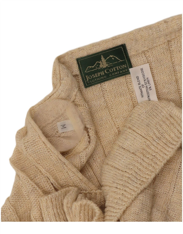 Cardigan Vintage pentru bărbați, bumbac, bej mediu