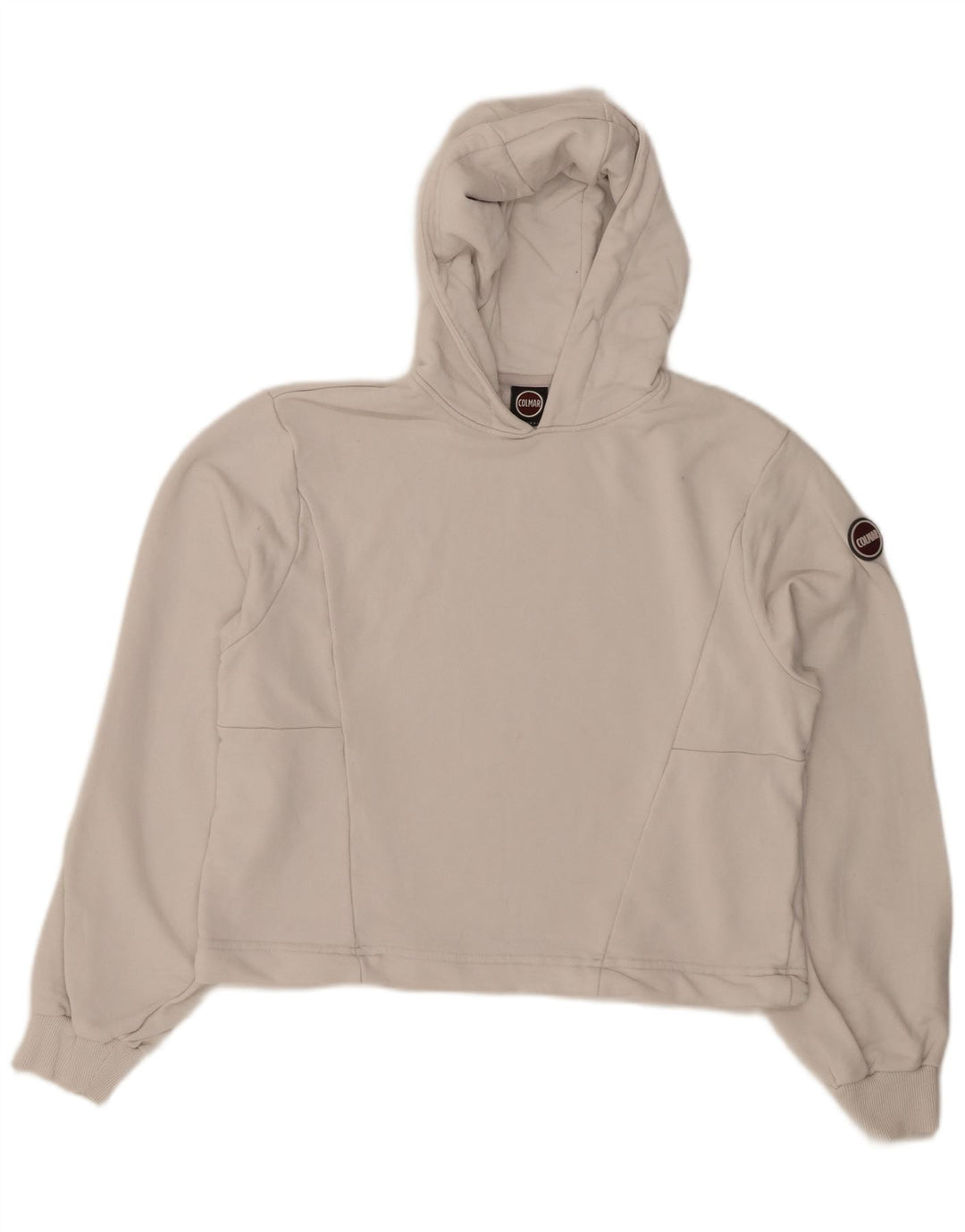 Pulover pentru damă COLMAR Crop Oversized Hoodie UK 6 XS Bumbac alb