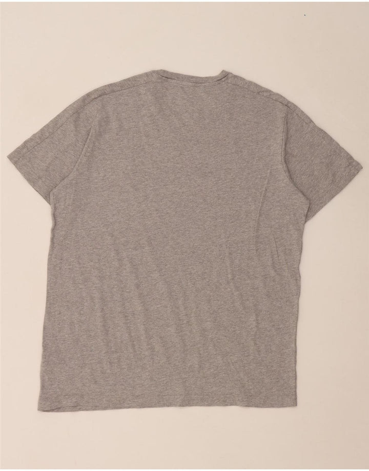 Tricou pentru bărbați Adidas Top mare, gri bumbac cu pete