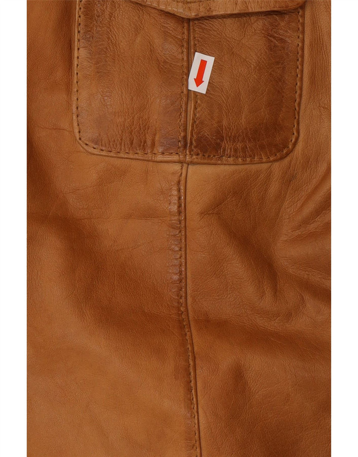 Jachetă din piele pentru bărbați A.W.DUNMORE IT 58 4XL din piele maro