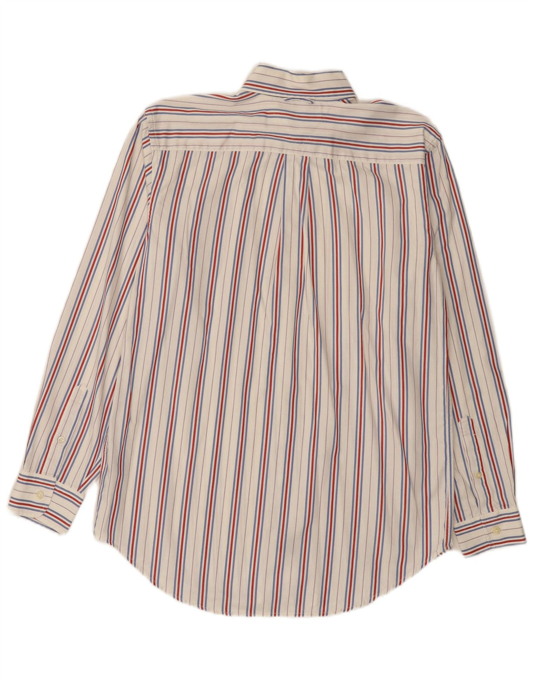 Cămașă pentru bărbați Tommy Hilfiger, bumbac alb cu dungi mici
