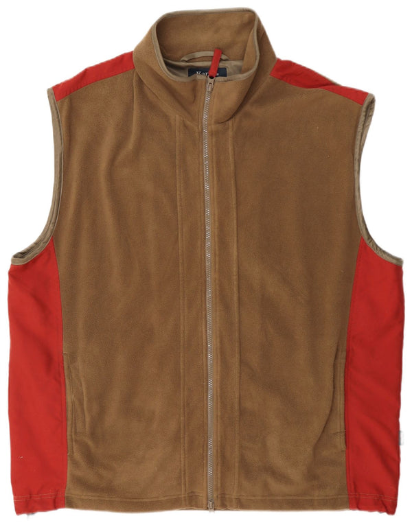 Gilet pentru bărbați Kartel Fleece UK 40, mare, bej, poliester