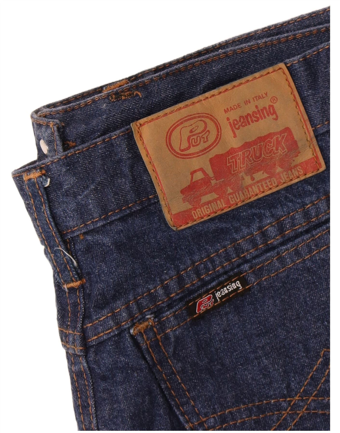 Fusta de blugi vintage pentru femei W30 bleumarin mediu