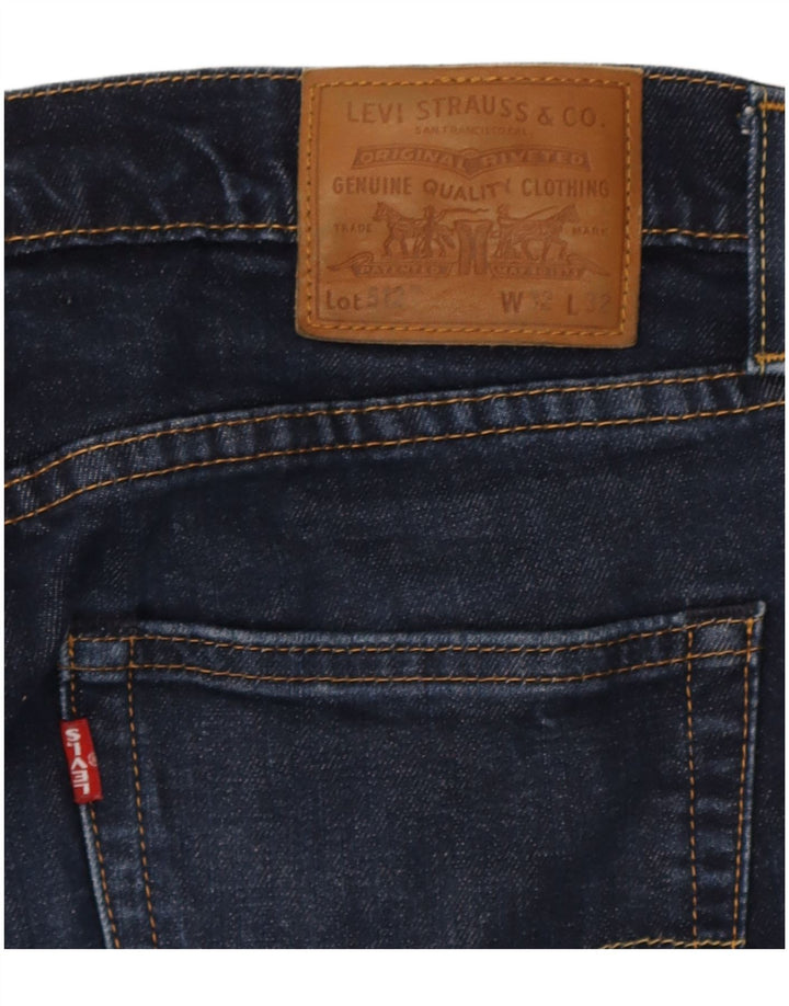 Blugi conici 512 Slim Levi's pentru bărbați W32 L32 bleumarin