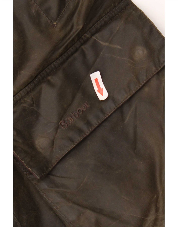 Jachetă pentru bărbați Barbour din bumbac cerat UK 38 Bumbac kaki mediu