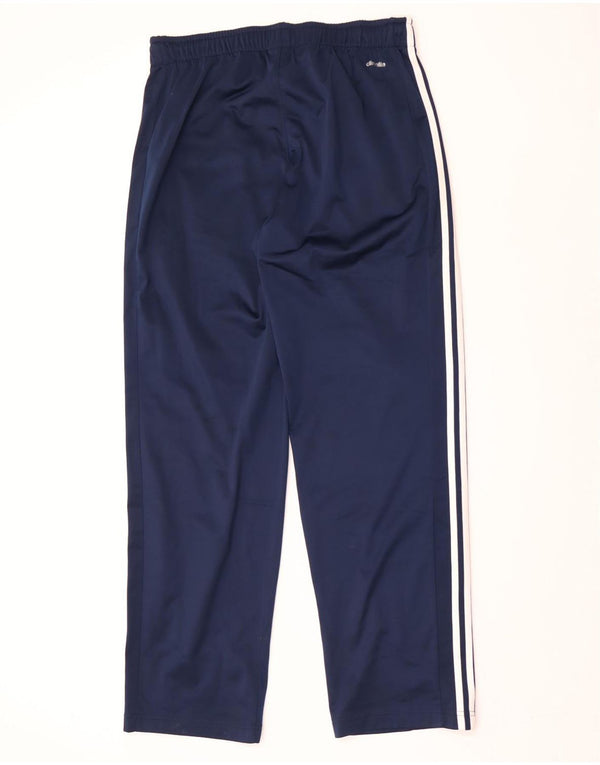 Adidas Mens Climalite Tracksuit Trousers Large Navy Blue Polyester