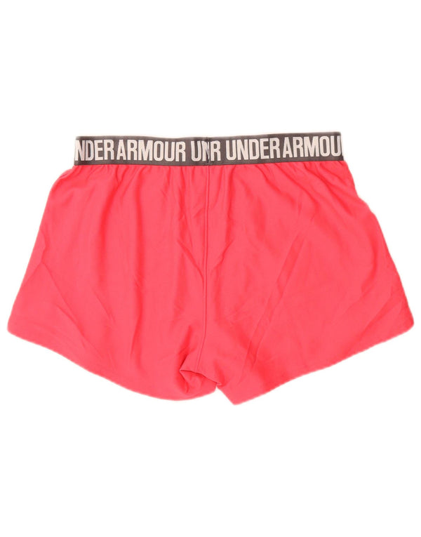 Pantaloni scurti de sport grafic Under Armour pentru femei UK 10 Small Pink