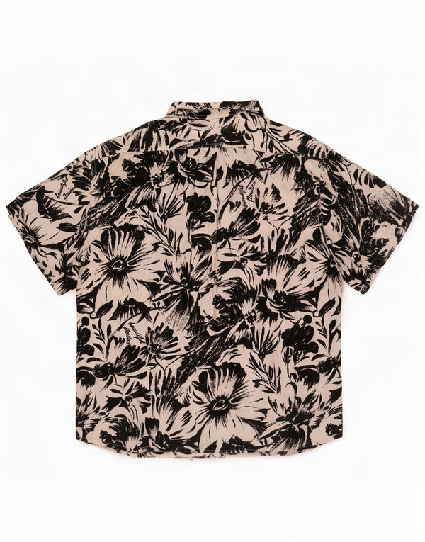 Cămașă vintage hawaiană cu mânecă scurtă pentru bărbați XL, multicoloră, florală
