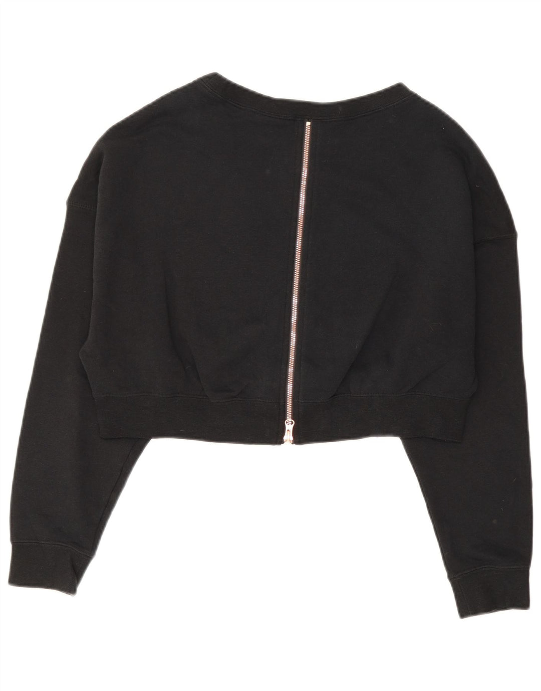 Pulover Nike Crop Graphic pentru femei UK 14 Bumbac mediu negru