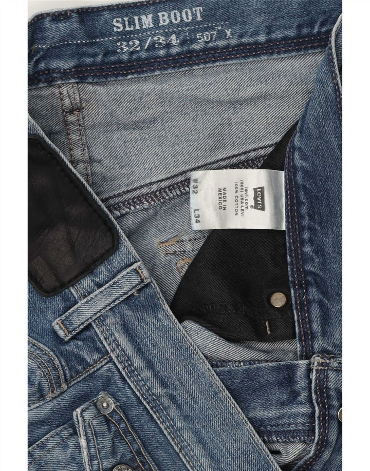 Blugi Levi's Slim Bootcut W32 L31 Bumbac albastru