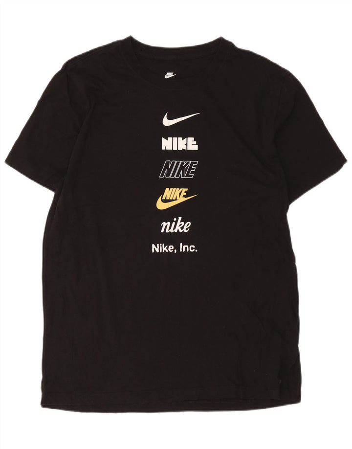 Tricou grafic Nike pentru bărbați Top mare din bumbac negru