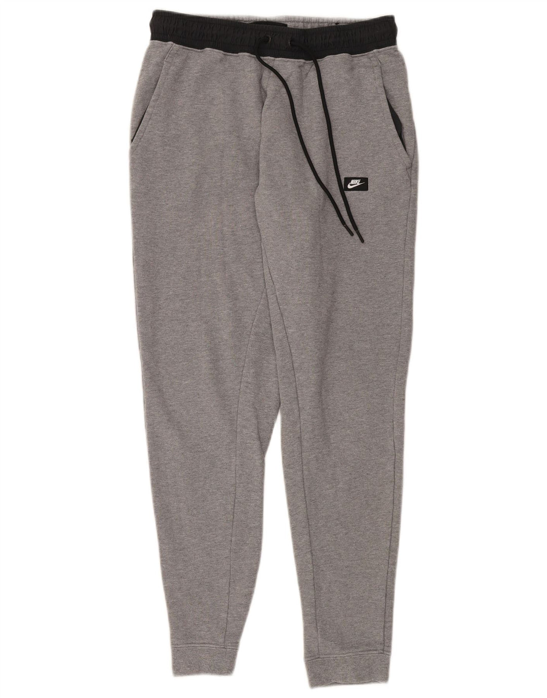 Pantaloni de trening pentru bărbați NIKE Pantaloni de jogging, gri mediu, bumbac color bloc