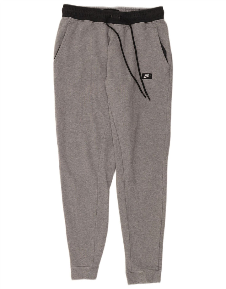 Pantaloni de trening pentru bărbați NIKE Pantaloni de jogging, gri mediu, bumbac color bloc