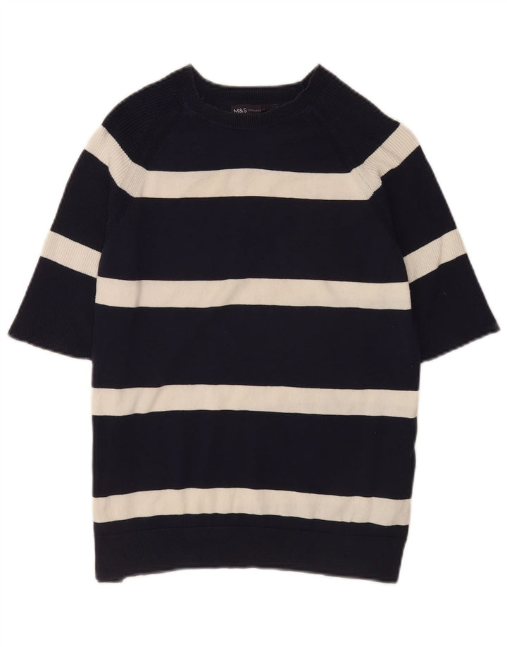 Pulover pentru femei Marks & Spencer, cu gât de barcă, UK 12 Medium Black Dunge